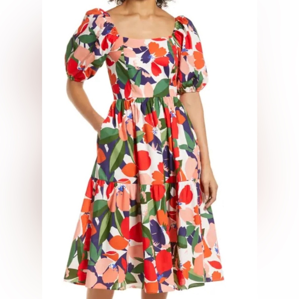 Vince Camuto Multicolor Floral Dress